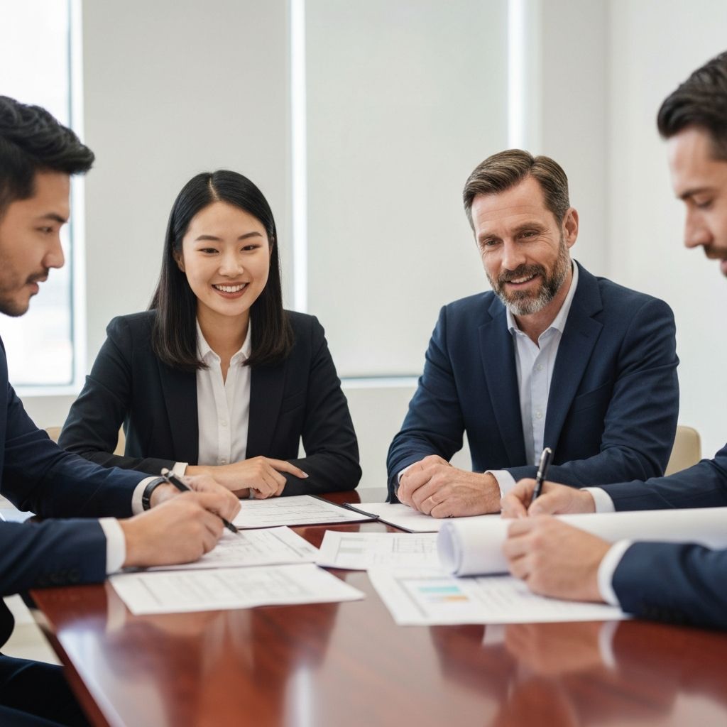 Corretores colaborando